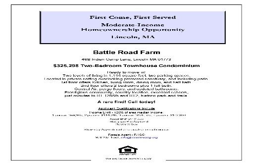 Battle Road Farm Flyer 46B